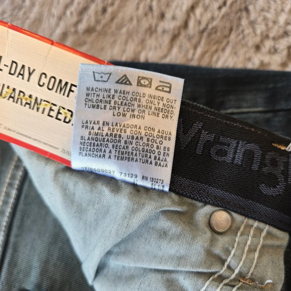 NWT Wrangler Performance Series Straight Fit Jeans Mens 36x29 Blue‎ Stretch